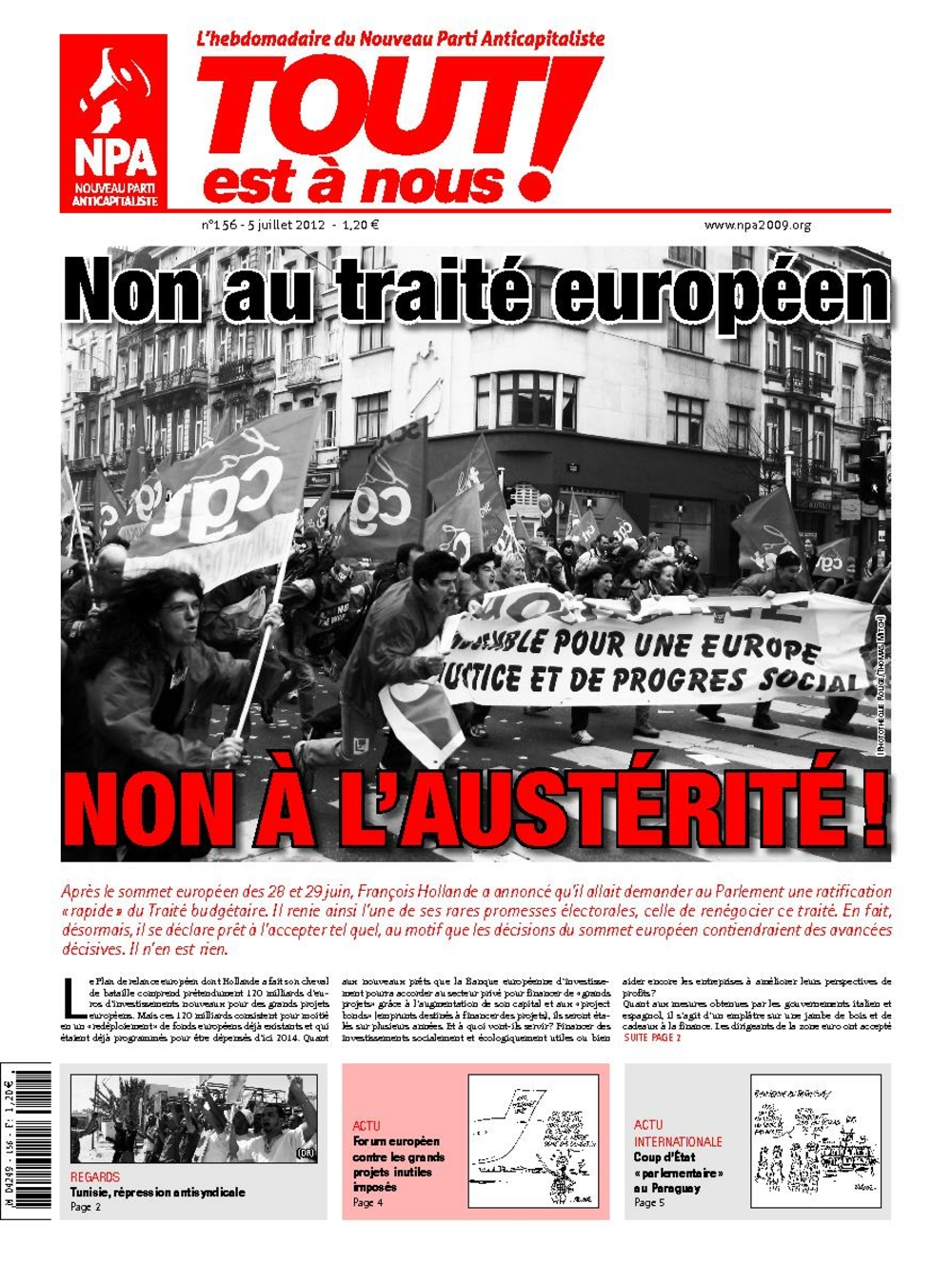 Le numéro 156 en pdf | L’Anticapitaliste